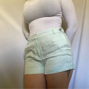 J. Crew Light Blue Linen Shorts Size 6